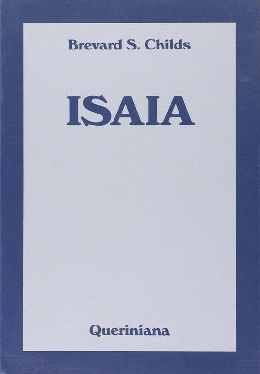 Isaia - Brevard S. Childs - copertina
