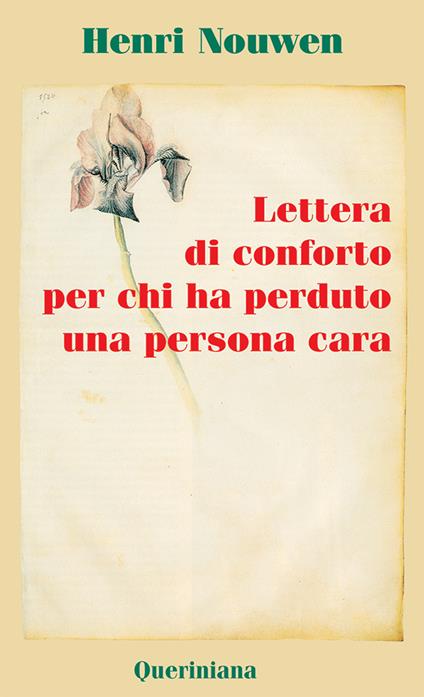 Lettera di conforto per chi ha perduto una persona cara - Henri J. Nouwen - copertina