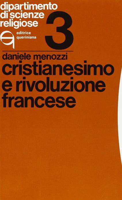 Cristianesimo e Rivoluzione francese - Daniele Menozzi - copertina