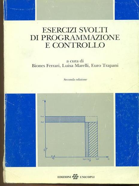 Esercizi svolti di programmazione e controllo - 2