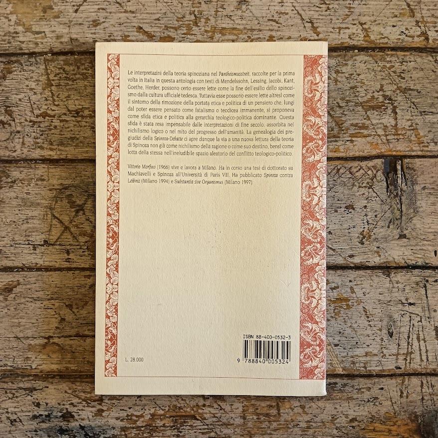 La Spinoza-Renaissance nella Germania di fine Settecento