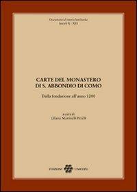 Carte del monastero di S. Abbondio di Como. Dalla fondazione all'anno 1200 - copertina