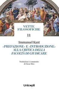 «Prefazione» e «Introduzione» alla critica della facoltà di giudicare