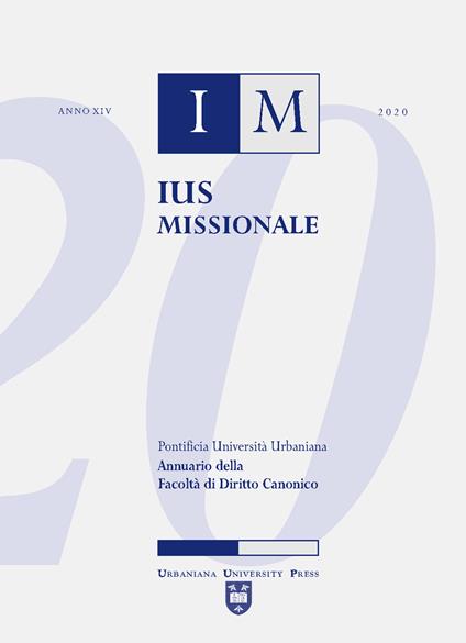 Ius missionale. Annuario della facolta di diritto canonico (2020) - copertina