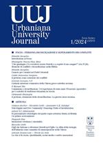 Urbaniana University Journal (2024). Vol. 1: Perdono, riconciliazione e superamento dei conflitti