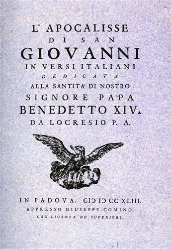 L' apocalisse (rist. anast. 1743) - Giovanni Evangelista (san) - copertina