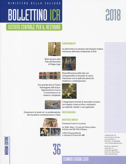 Bollettino ICR. Vol. 36 - copertina