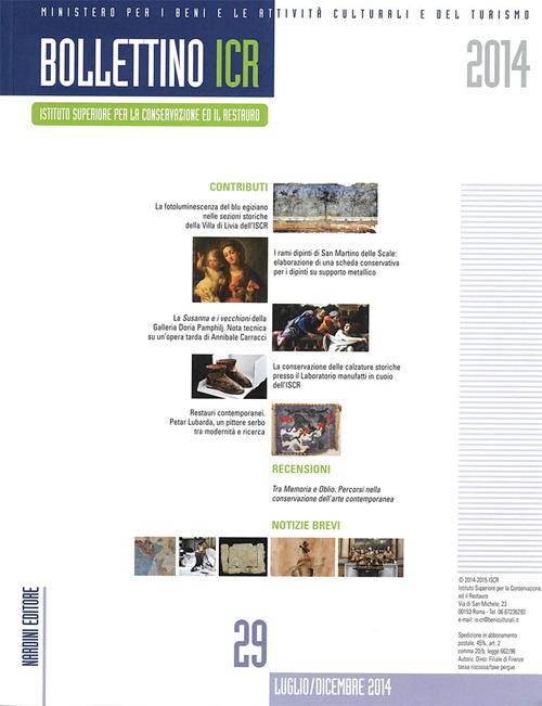 Bollettino ICR. Vol. 29 - copertina