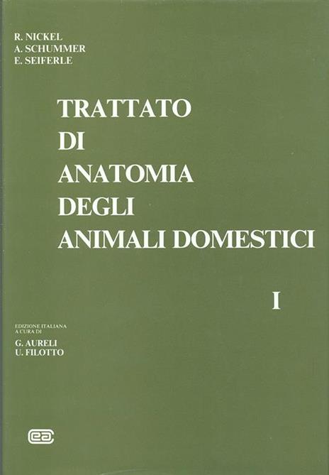 Trattato di anatomia veterinaria degli animali domestici. Vol. 1: Apparato locomotore. - Richard Nickel,August Schummer,Eugen Seiferle - copertina