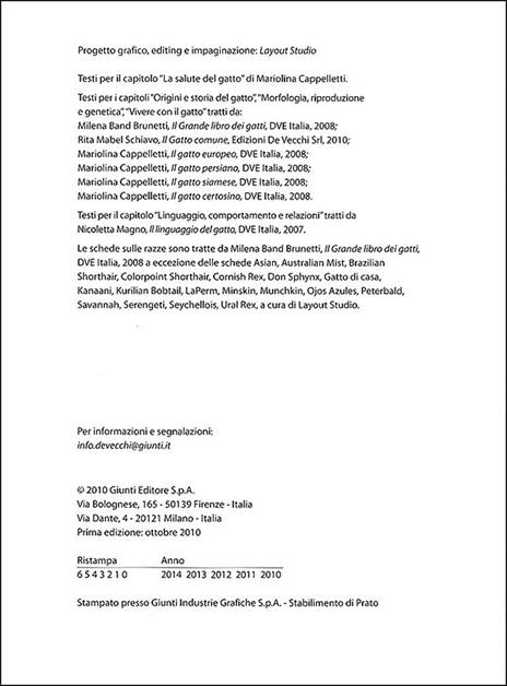 Enciclopedia del gatto. Tutte le razze riconosciute. Storia, curiosità, caratteristiche - 2