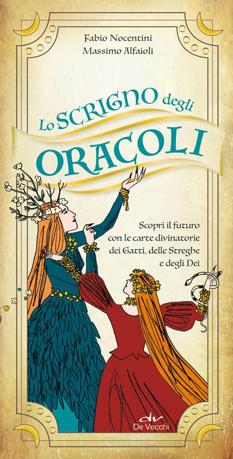 Lo scrigno degli oracoli. Scopri il futuro con le carte divinatorie dei gatti, delle streghe e degli dèi. Con 78 Carte - Fabio Nocentini,Massimo Alfaioli - copertina