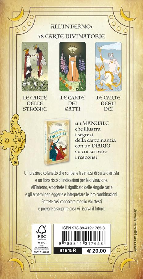 Lo scrigno degli oracoli. Scopri il futuro con le carte divinatorie dei gatti, delle streghe e degli dèi. Con 78 Carte - Fabio Nocentini,Massimo Alfaioli - 2