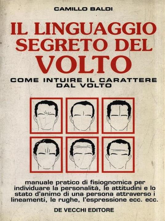 Il linguaggio segreto del volto. Come intuire il carattere dal volto - Camillo Baldi - copertina