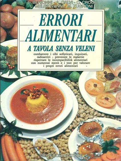 Errori alimentari. A tavola senza veleni - copertina