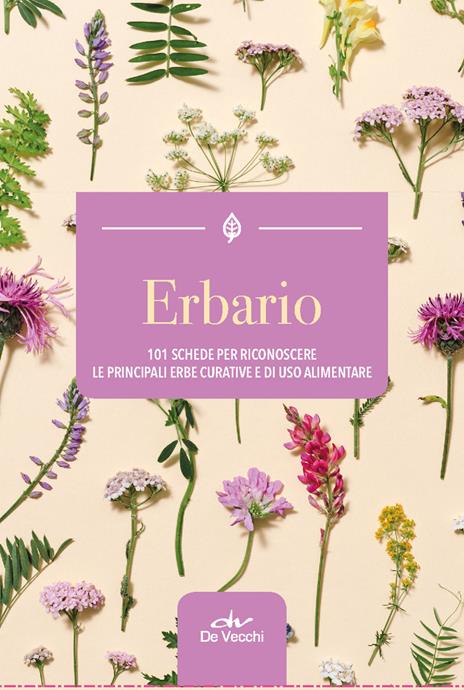 Erbario. 101 schede per riconoscere le principali erbe curative e di uso alimentare - copertina