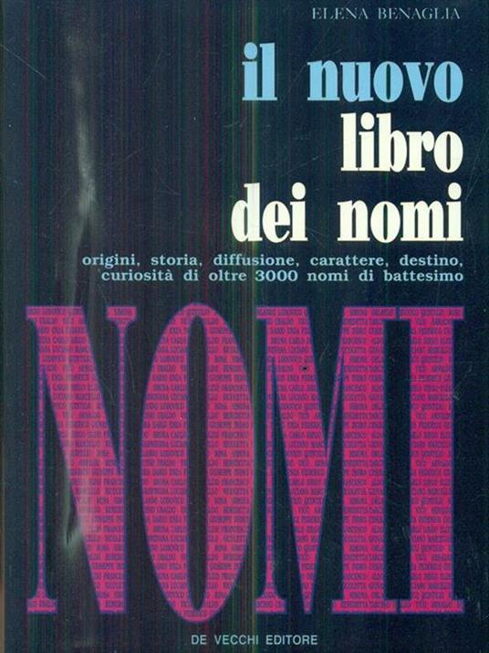 Il nuovo libro dei nomi - Elena Benaglia - copertina