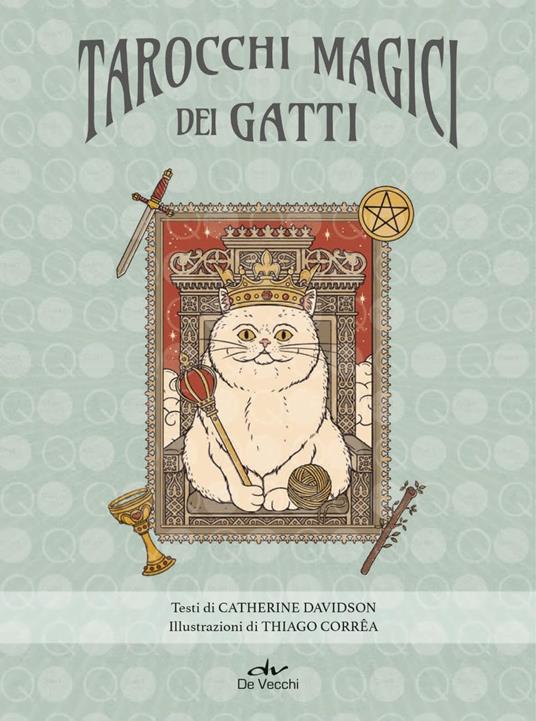Tarocchi magici dei gatti. 78 carte e un manuale per veri devoti dei felini. Ediz. a colori. Con 78 Carte - Thiago Corrêa,Chaterine Davidson - 2