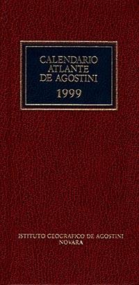 Calendario atlante De Agostini 1999 - copertina