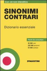 Sinonimi contrari. Dizionario essenziale. Con CD-ROM - copertina