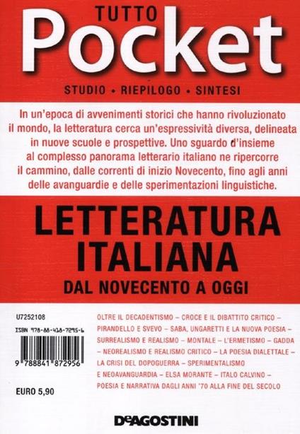 Tutto letteratura italiana. Dal Novecento a oggi - copertina