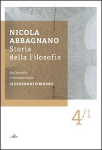 Storia della filosofia. Vol. 4/1: La filosofia contemporanea - Nicola Abbagnano - copertina