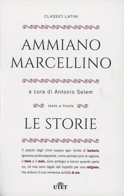 Le storie - Ammiano Marcellino - copertina