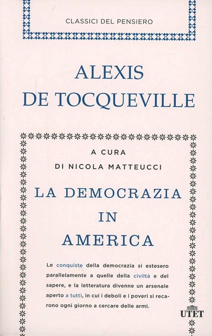 La democrazia in America - Alexis de Tocqueville - copertina
