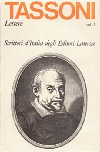 Lettere (1591-1619). Vol. 1 - Alessandro Tassoni - copertina
