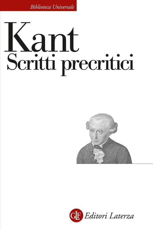 Scritti precritici - Immanuel Kant - copertina