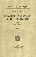 Legazioni. Commissarie. Scritti di governo. Vol. 1