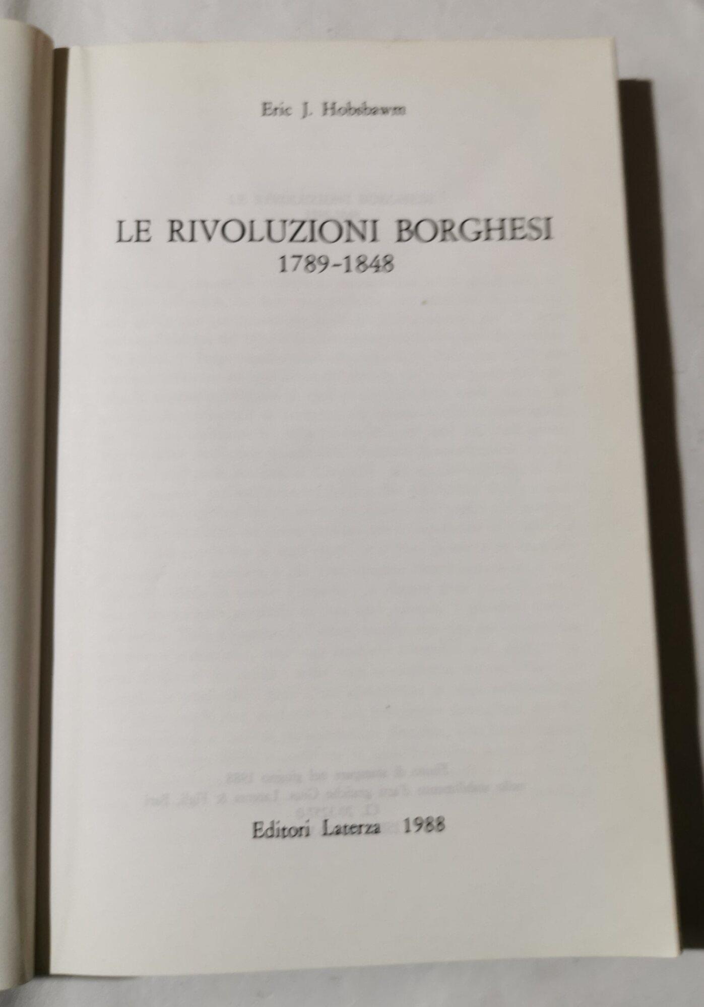 Le rivoluzioni borghesi. 1789-1848