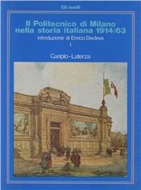 Il politecnico di Milano nella storia italiana (1914-1963) - copertina