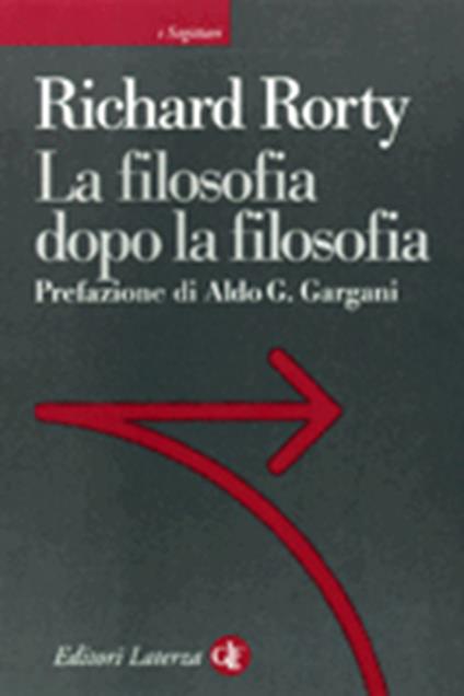 La filosofia dopo la filosofia - Richard Rorty - copertina