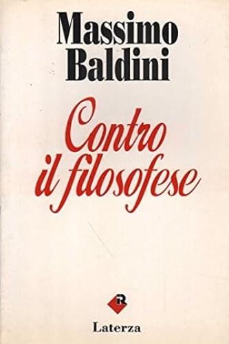 Contro il filosofese - Massimo Baldini - copertina