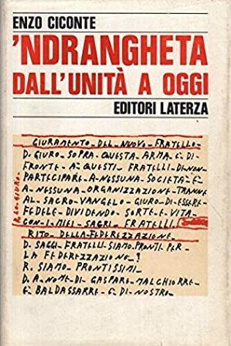 'Ndrangheta dall'Unità a oggi - Enzo Ciconte - copertina