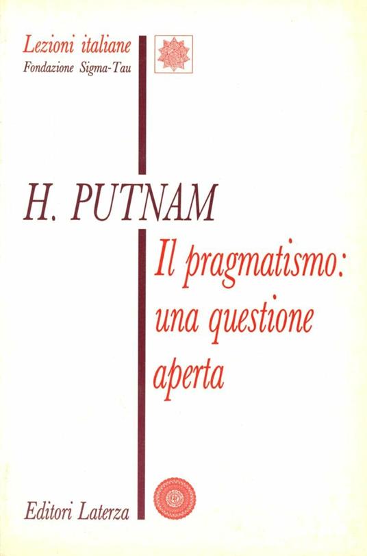 Il pragmatismo: una questione aperta - Hilary Putnam - copertina
