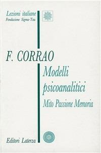 Modelli psicoanalitici. Mito, passione, memoria - Francesco Corrao - copertina