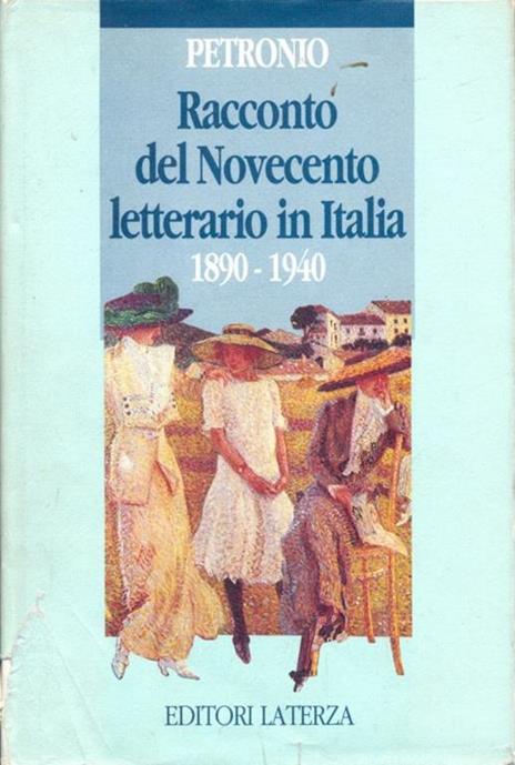 Racconto del Novecento letterario in Italia (1890-1940) - Giuseppe Petronio - copertina