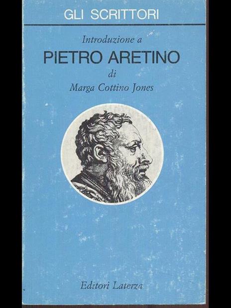 Introduzione a Pietro Aretino - Marga Cottino Jones - copertina