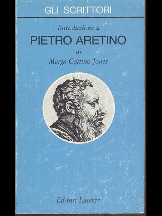 Introduzione a Pietro Aretino - Marga Cottino Jones - copertina