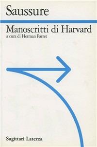 Manoscritti di Harvard - Ferdinand de Saussure - copertina
