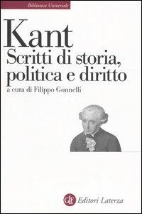 Scritti di storia, politica e diritto - Immanuel Kant - copertina