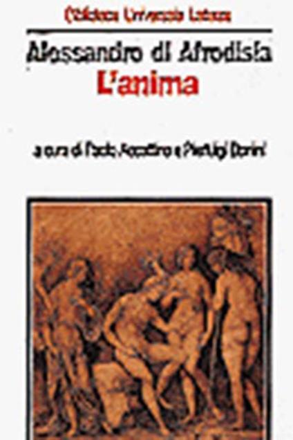L' anima - Alessandro di Afrodisia - copertina