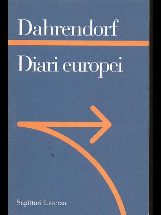 Diari europei - Ralf Dahrendorf - copertina
