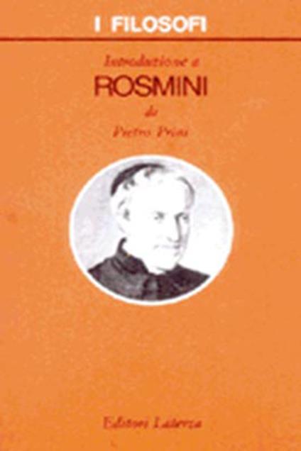 Introduzione a Rosmini - Pietro Prini - copertina