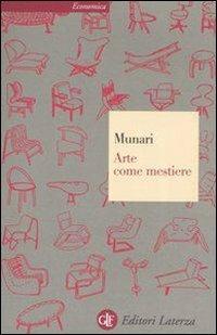 Arte come mestiere - Bruno Munari - copertina