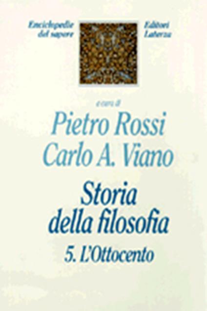 Storia della filosofia. Vol. 5: L'ottocento. - copertina