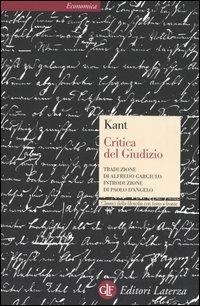 Critica del giudizio - Immanuel Kant - copertina