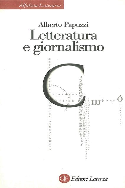 Letteratura e giornalismo - Alberto Papuzzi - copertina