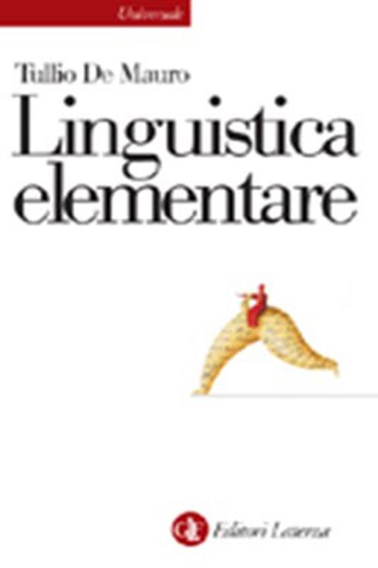 Linguistica elementare - Tullio De Mauro - copertina